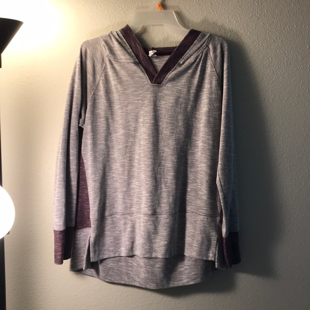 Purple active wear pull over